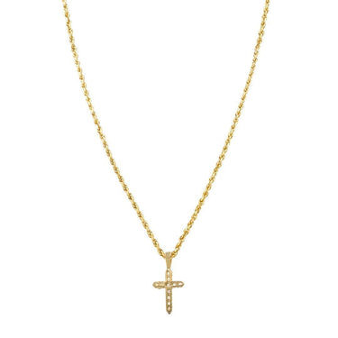 Yellow 14k Yellow Gold Diamond Cross Pendant 0.61 Ctw